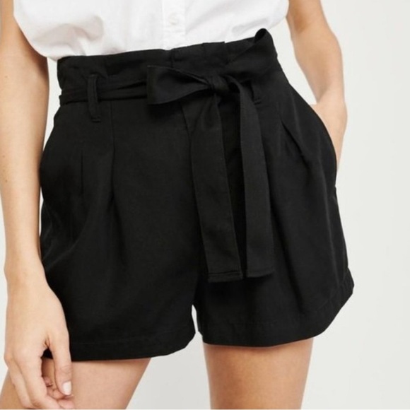 Abercrombie & Fitch linen blend paper bag shorts size small - Picture 1 of 4